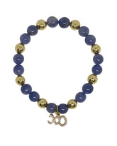 Purple Tanzanite With Diamond and Gold Balls